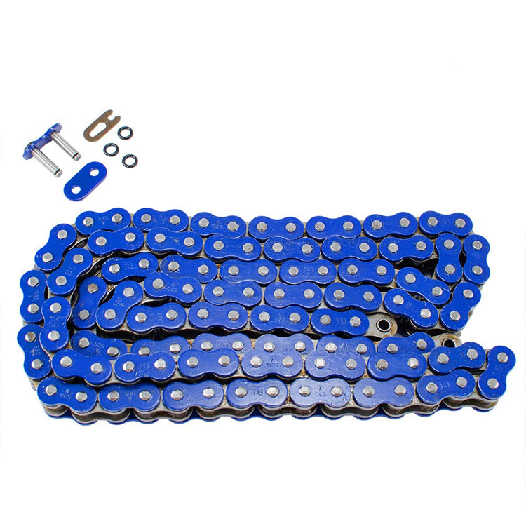 Custom high perfermance motorcycle blue chains
