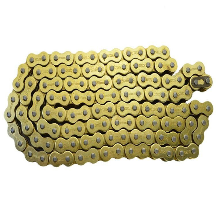Custom high quality golden motorcycle chains for street bike