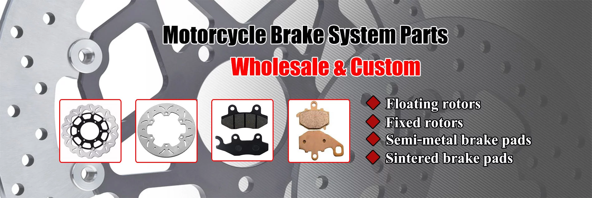 motorcycle brake system parts banner